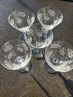 Flower Glass Cups