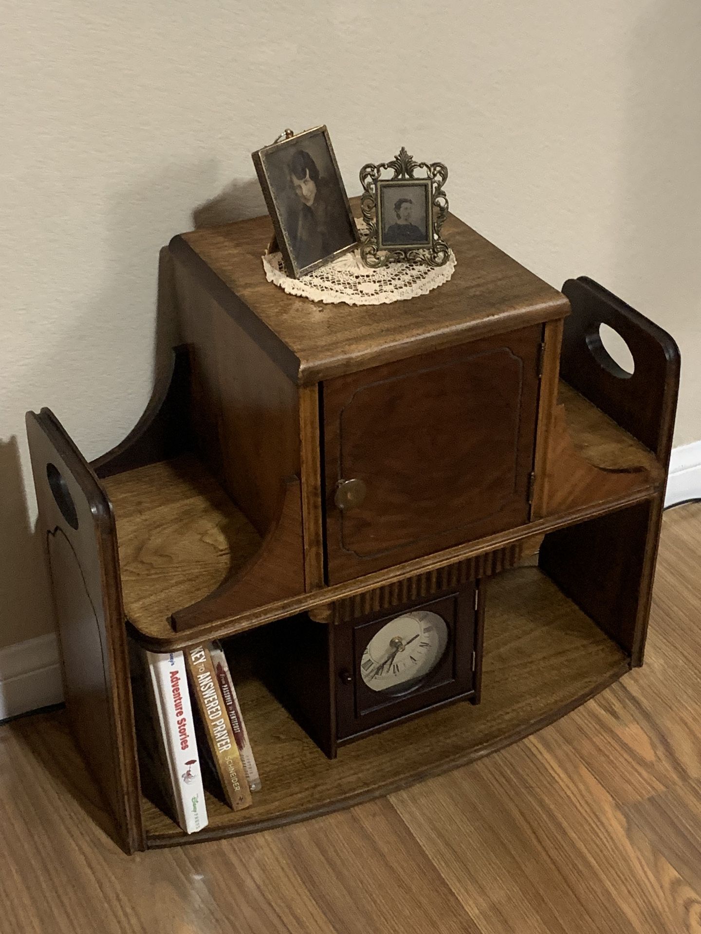 Antique Copper Lined Humidor / Magazine Rack / and End Table