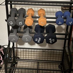 Work Out Equipment With Rack