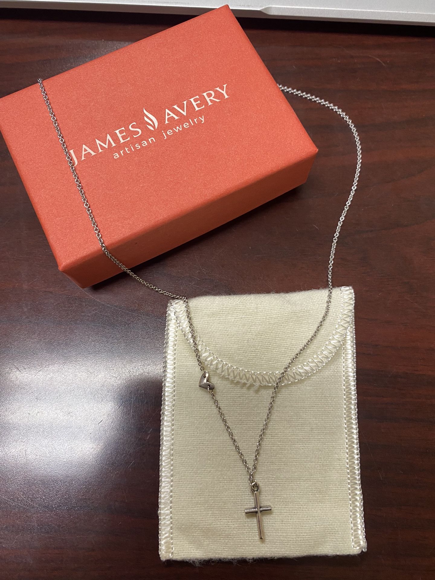 James Avery Faith/Heart Necklace