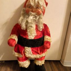 Vintage Rushton??  Plush Santa Claus 28 In.