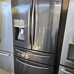 Refrigerator Black Stainless Steel 