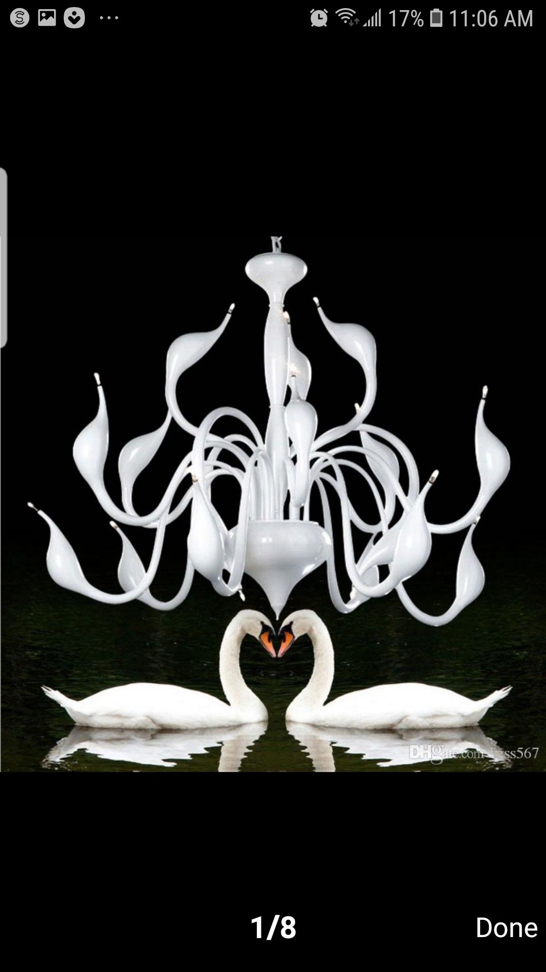 Lamp Modern swan luxury chandelier