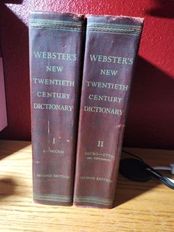 Webster's New 20th Century Dictionary 1966, Books I and II