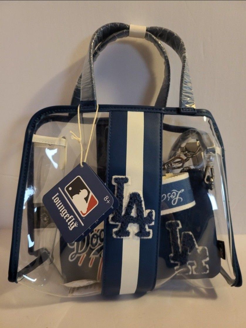 Loungefly Dodgers Clear Crossbody With Zipper Purse Included Nwt for