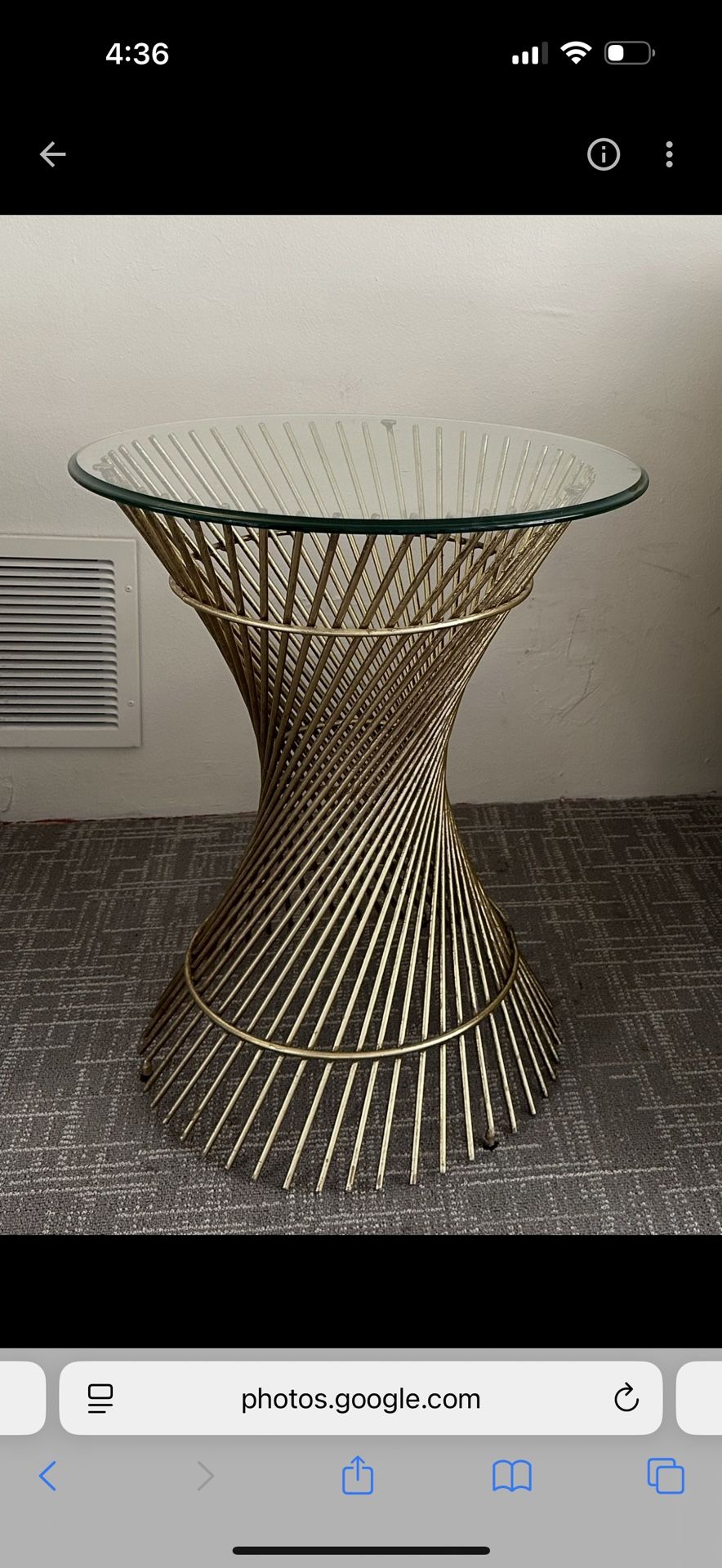 Gold art Deco Table
