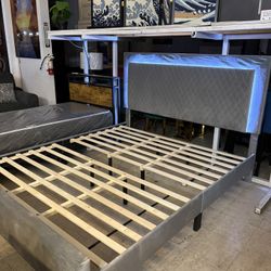 Full Queen King Or Cal King Bed Frame With Lights NEW