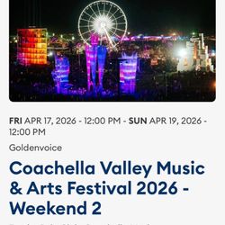 Coachella Weekend 2 Tickets