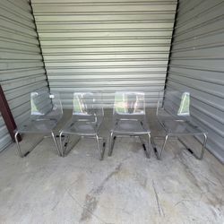 IKEA Clear Chairs 