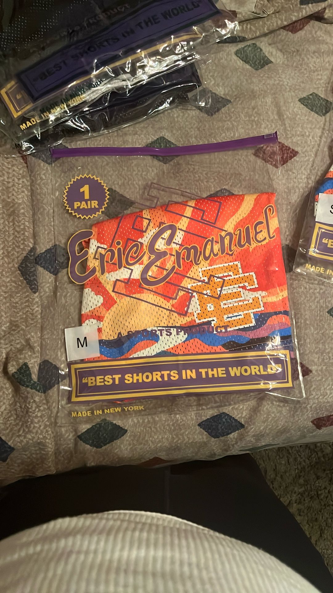 Eric Emanuel EE basic short NYC Sunset Yellow