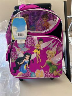 Disney Tinker Bell and friends rolling backpack