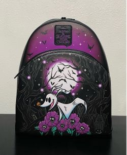Disney Loungefly The Nightmare Before Christmas Zero Moon Doodle Mini Backpack