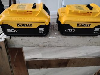 DeWalt 20volt 5hr Batteries
