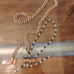 2 Gold Plated Chains For Price Of 1