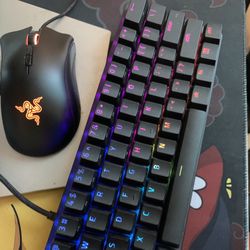 60 Percent  Keyboard Razer And Razer Mouse 