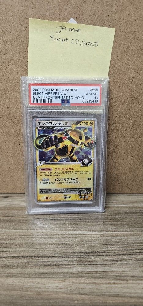 Electivire #039 1st Edition Holo Psa 10