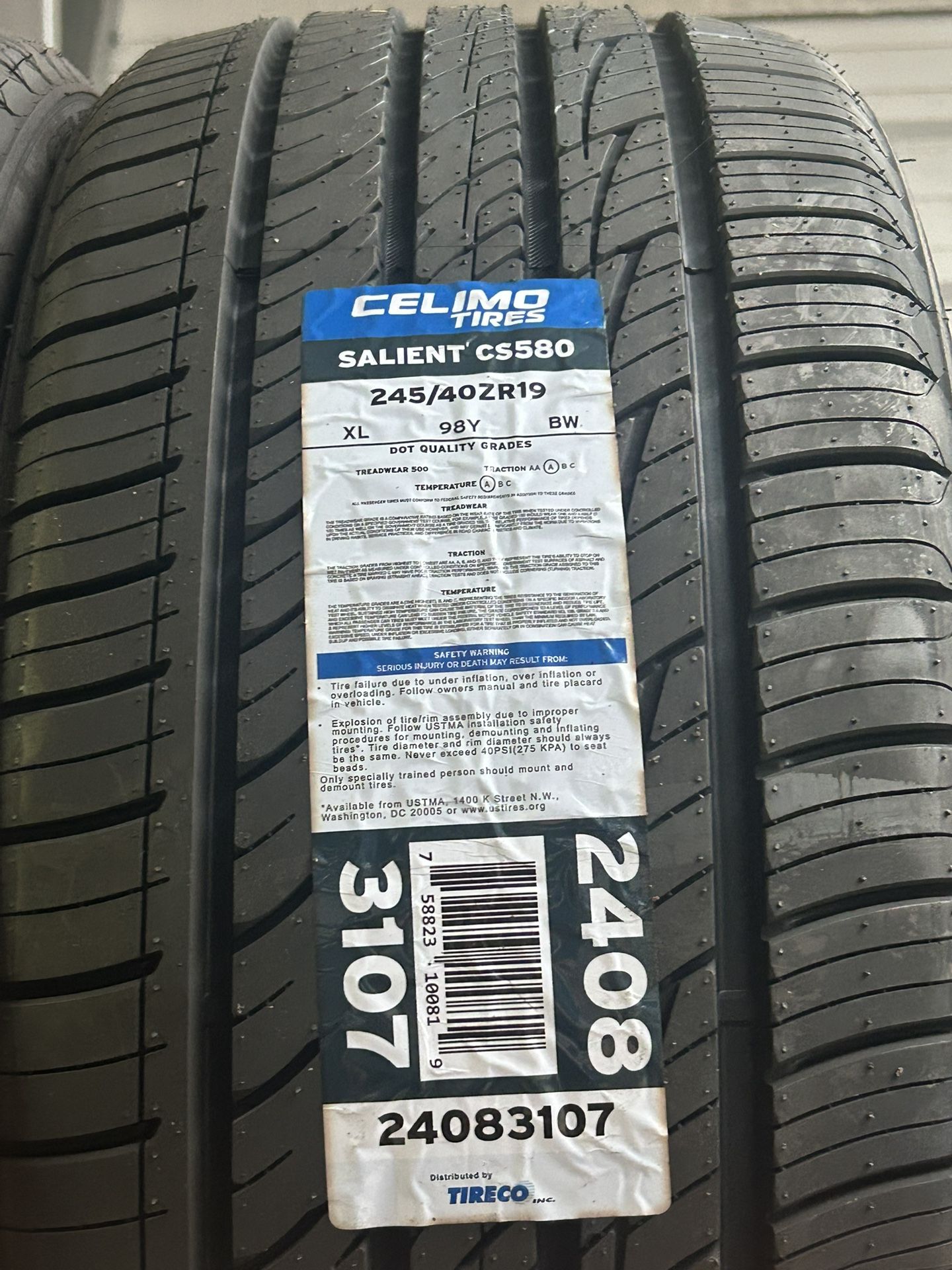 New 245/40R19 Celimo Salient $$150 Per Trie