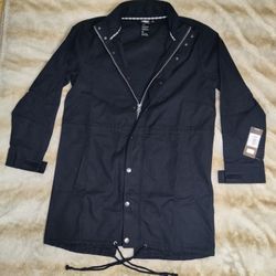 UMBRO MEN'S HIDDEN HOOD FISH TAIL RAIN JACKET, Men's Size LARGE 

