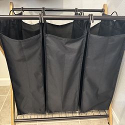 Three Section Laundry Hamper