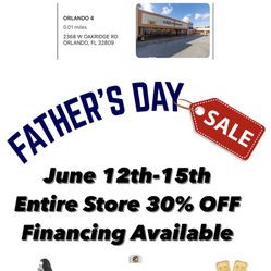 Fathers Day Event Sale 