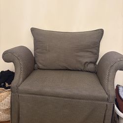 Custom  made window seat beautiful fabric comes with two pillows