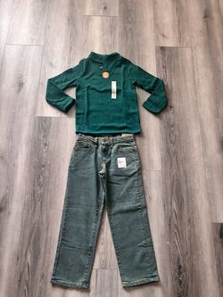 Boys Jumping Beans Pullover sweater and Sonoma Goods for Life Jeans Set, Size 7
