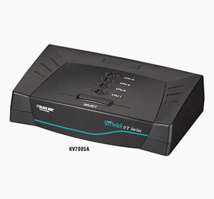 Black Box ServSwitch DT Basic KVM Switch with Audio 4 port - MODEL: KV7005A - New without box