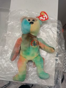 Beenie Baby Peace Bear (Rare 1996)