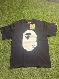 L Bape Ape white head T-shirt