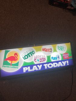 lottery mancave sign