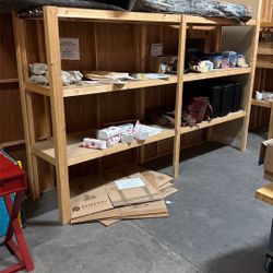 FREE!! 2 Large Makeshift Wood Shelves