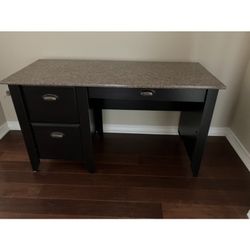 Marble Top Wood Desk:
