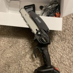 Compact 6-Inch Chainsaw Featuring a Splash Guard And Safety Lock, Ideal for Gardening, Camping, Cutting Firewood, Projects, And an Excellent Gift for 