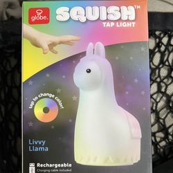 Squish Tap Light Livvy Llama Rechargeable 