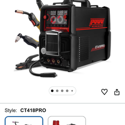 Plasma Cutter Welder Combo Gas MIG/Gasless MIG/Lift TIG/Stick/CUT 5 in 1 Aluminum Welding Machine with 110V/220V Dual Voltage Multi Process Welder