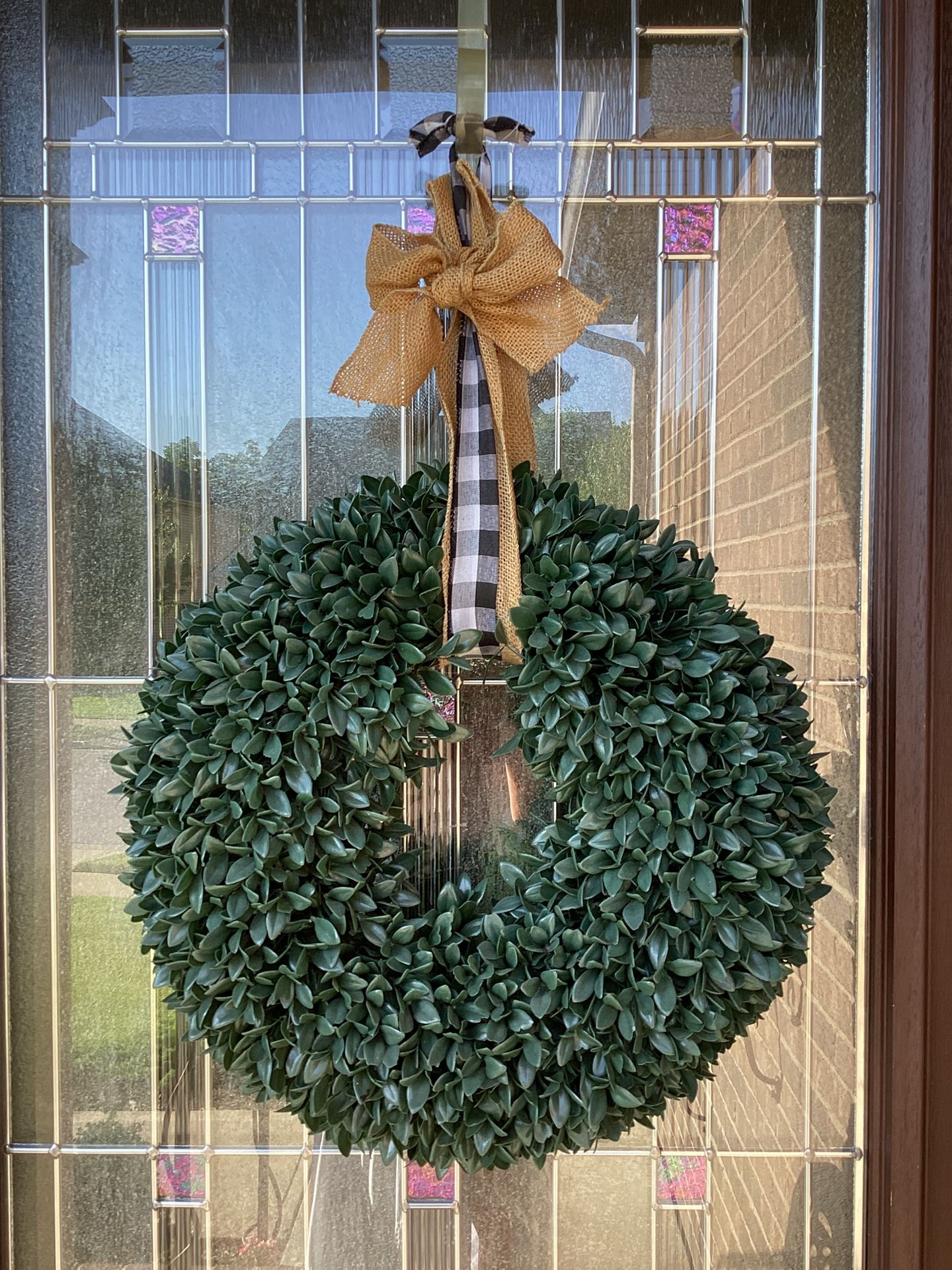 Decorative Green Wreath 18” x 4”