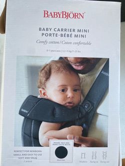BabyBjörn Baby Carrier Mini Black Cotton