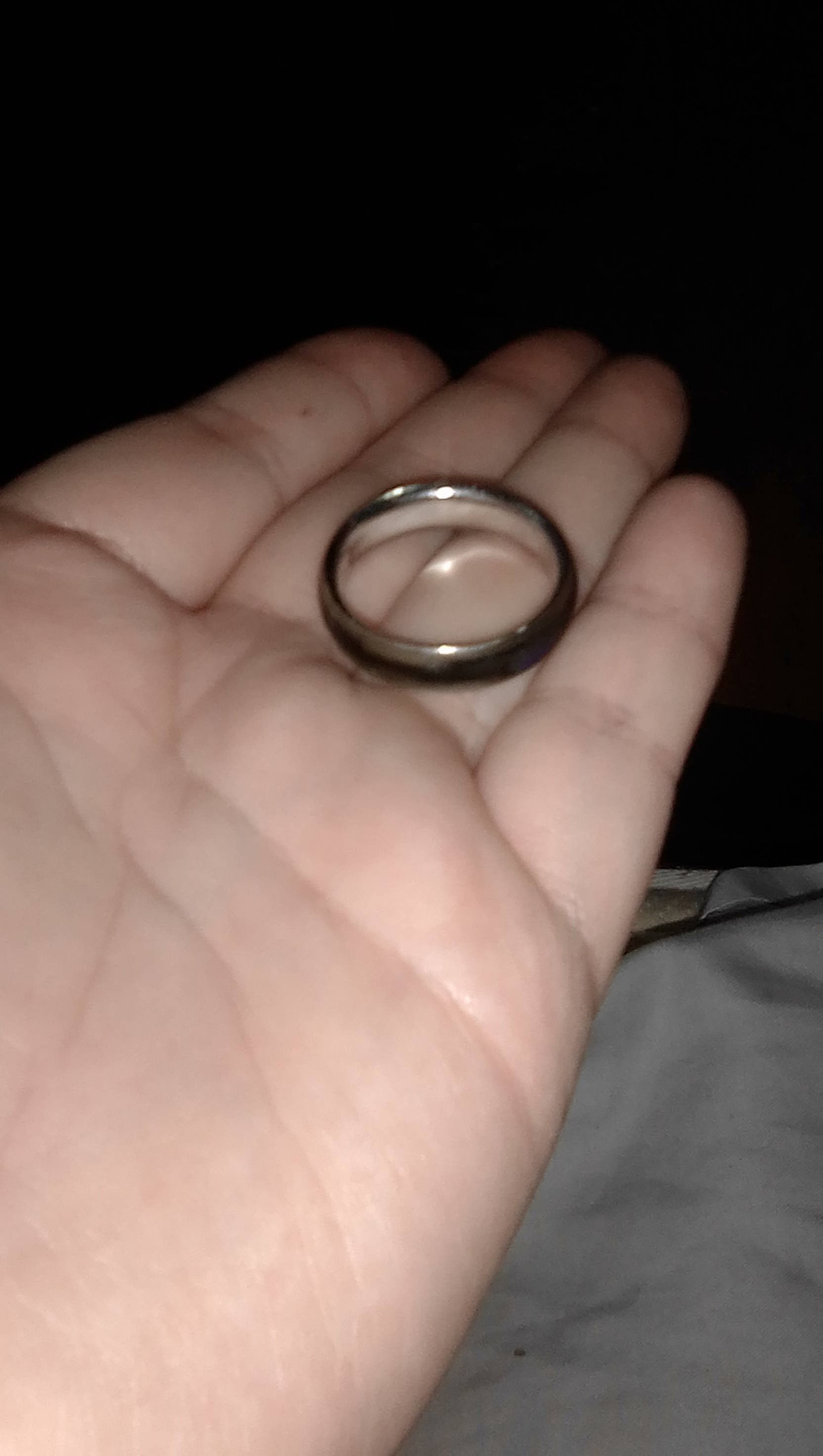 Men's platinum ring size 11