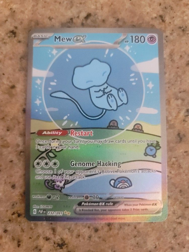 Pokémon card bubble Mew 232/091