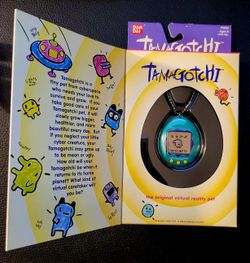 Tamagotchi (Original) #180 Rare Teal/Purple, Yellow Buttons...NIB