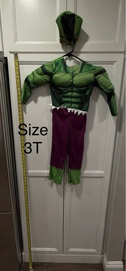 Hulk with mask - size 3T kid costume