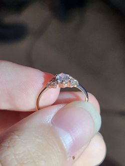 Size 5 14k Rose Gold Promise ring