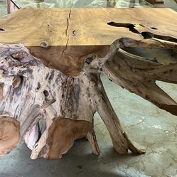 5ft-18”-32” Entry Console Table Teak