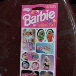 Barbie fashion fun removable stickers Circa 1992