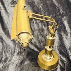 Vintage Brass Bankers Lamp