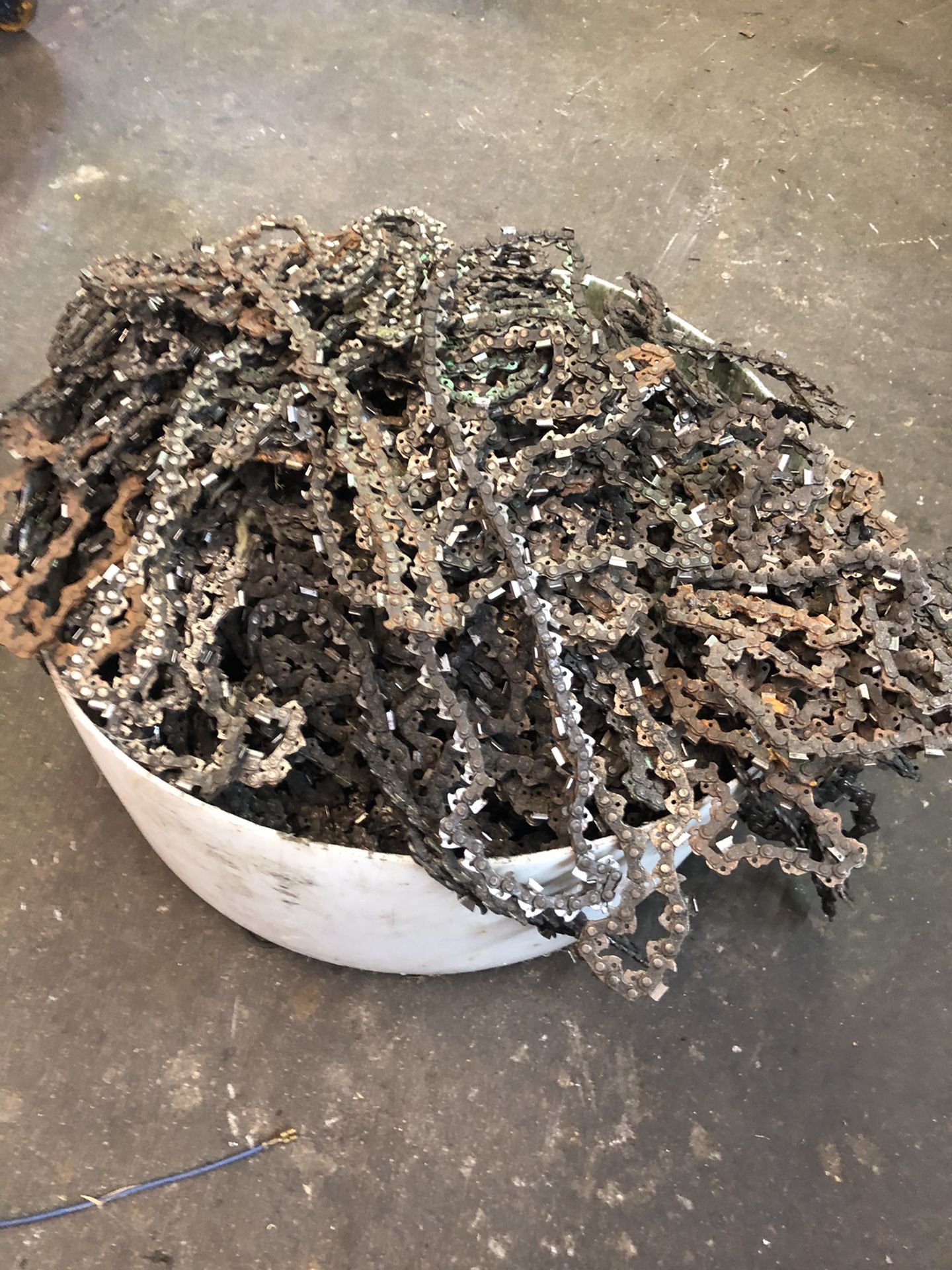 Bucket of chains