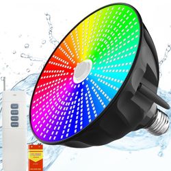 Pool Lights for Inground Pool 120V 90W Led Pool Light RGB Color Changing Pool Light Bulb with Remote Control, E26/E27 Replacement for Pentair Hayward 