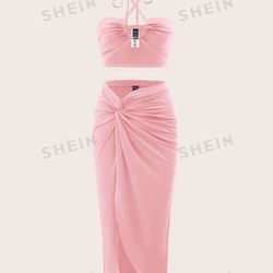 NEW - Pink Dress Set - Small