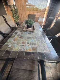 Stone Outside Table and Chairs