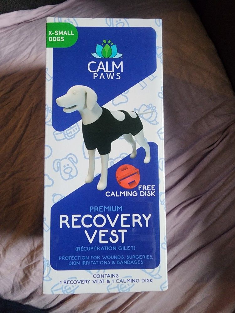 Calm Paws Recovery Vest Size XS